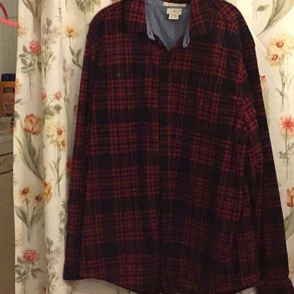 LL Beans plaid shirt Men's